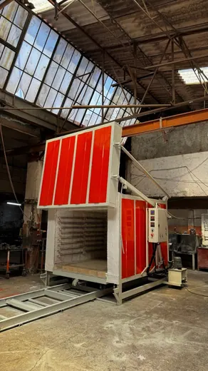 Araba tabanlı ısıl işlem fırını — üretim görseli 4