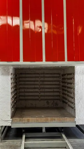 Araba tabanlı ısıl işlem fırını — üretim görseli 19